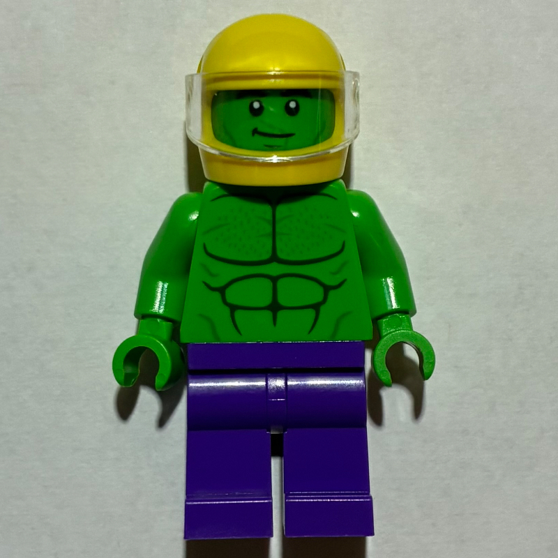 LEGO Hulk, Minifig, Yellow Helmet (fig-016225)