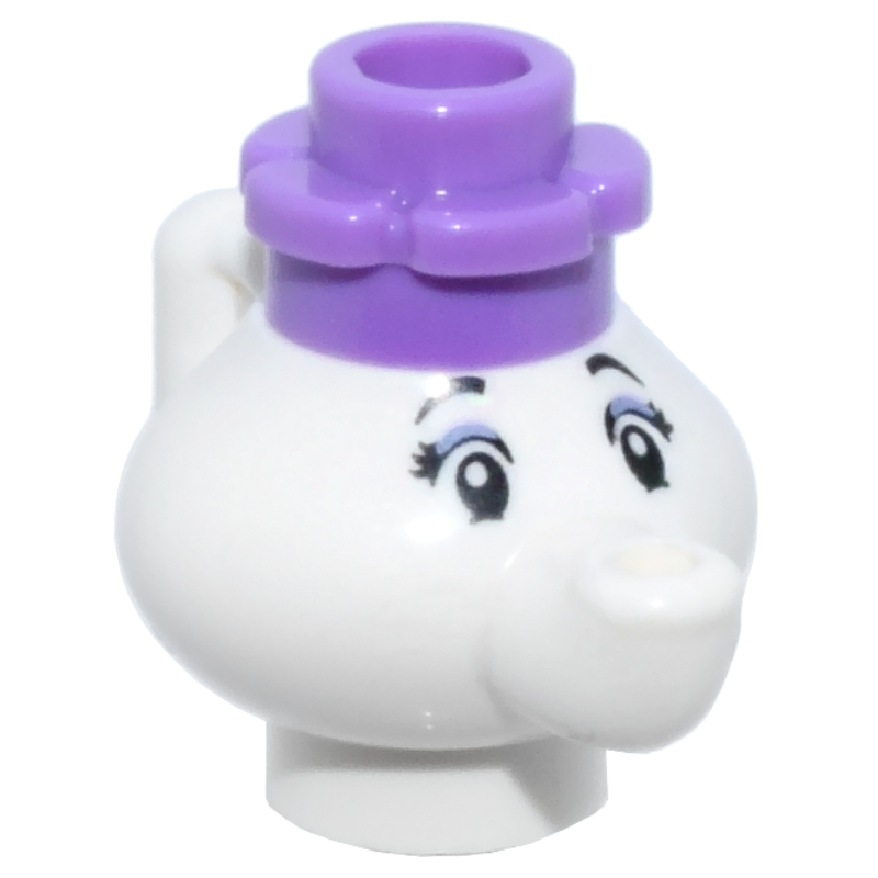 LEGO Mrs. Potts, Medium Lavender Lid (fig-016239)