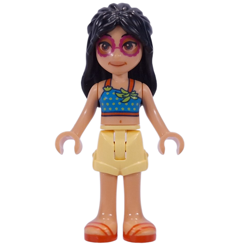 LEGO Liann - Dark Azure Top, Bright Light Yellow Shorts (fig-016288)