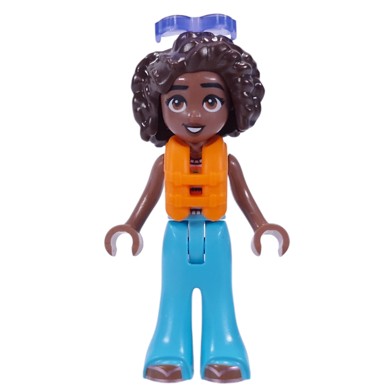 LEGO Aliya - White Shirt, Medium Azure Pants, Sunglasses, Lifevest (fig-016289)