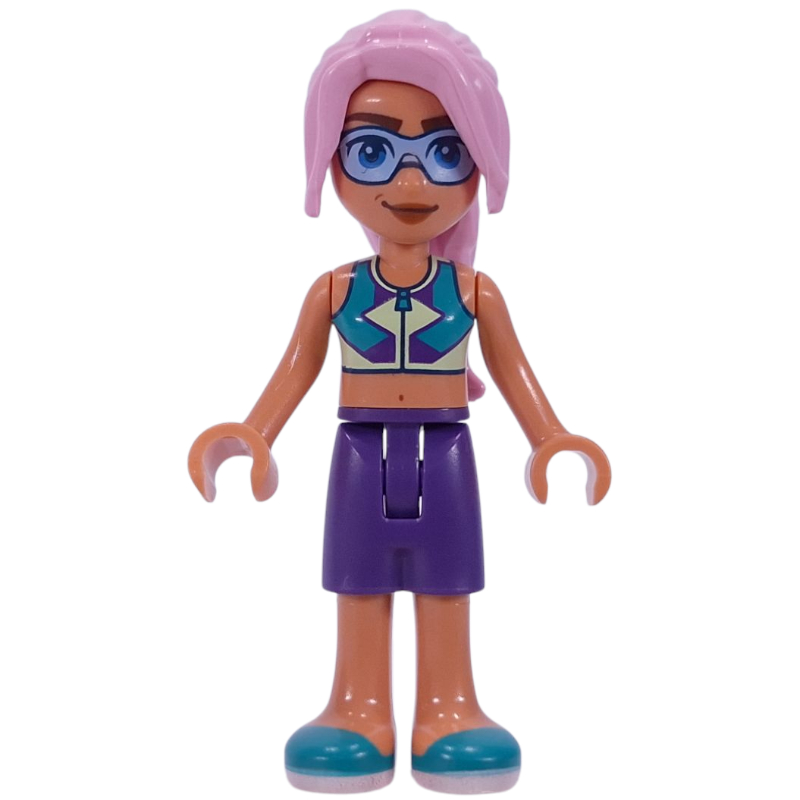 LEGO Sky - Dark Turquoise Top, Dark Purple Shorts (fig-016295)