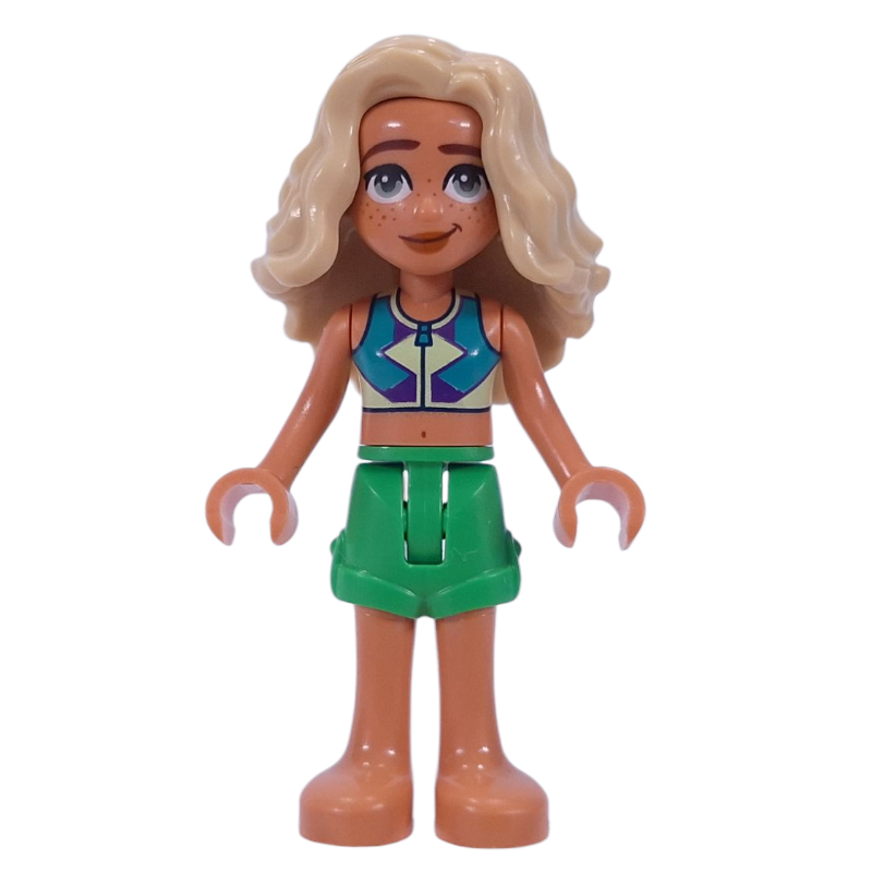 LEGO Sage - Dark Azure Top, Bright Green Shorts (fig-016305)