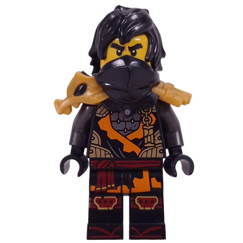 LEGO Cole, Black Shoulder Armor and Mask, Hair (fig-016324)
