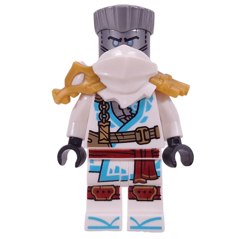 LEGO Zane, White Shoulder Armor and Mask, Hair (fig-016326)