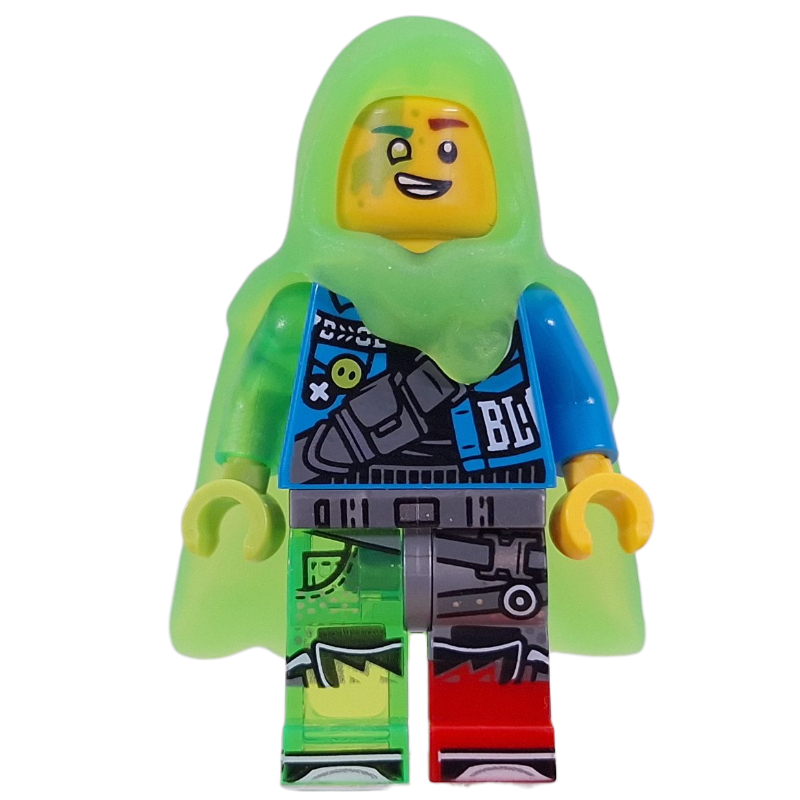 LEGO Mateo, Trans-Bright Green Cape (fig-016364)