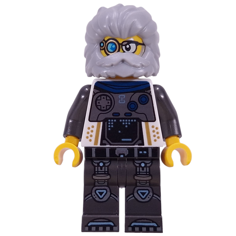 LEGO Mr. Oz, White Torso, Pearl Titanium Legs (fig-016366)