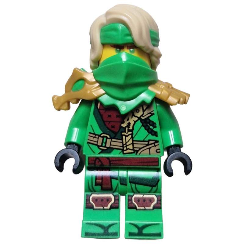 LEGO Lloyd, Bright Green Shoulder Armor and Mask, Hair (fig-016378)