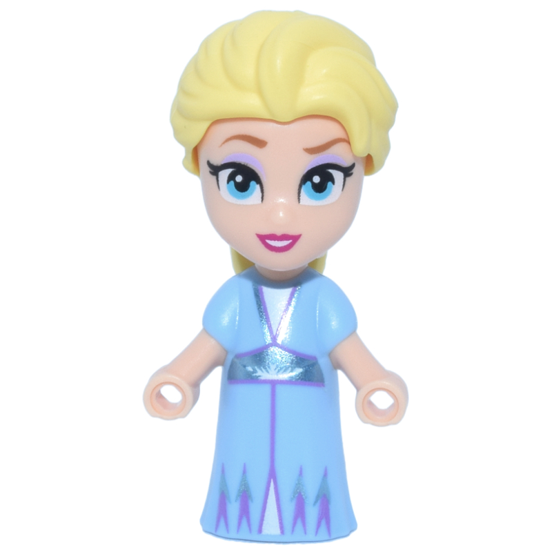 LEGO Elsa - Microdoll, Bright Light Blue Dress, Hair in Tail (fig-016420)