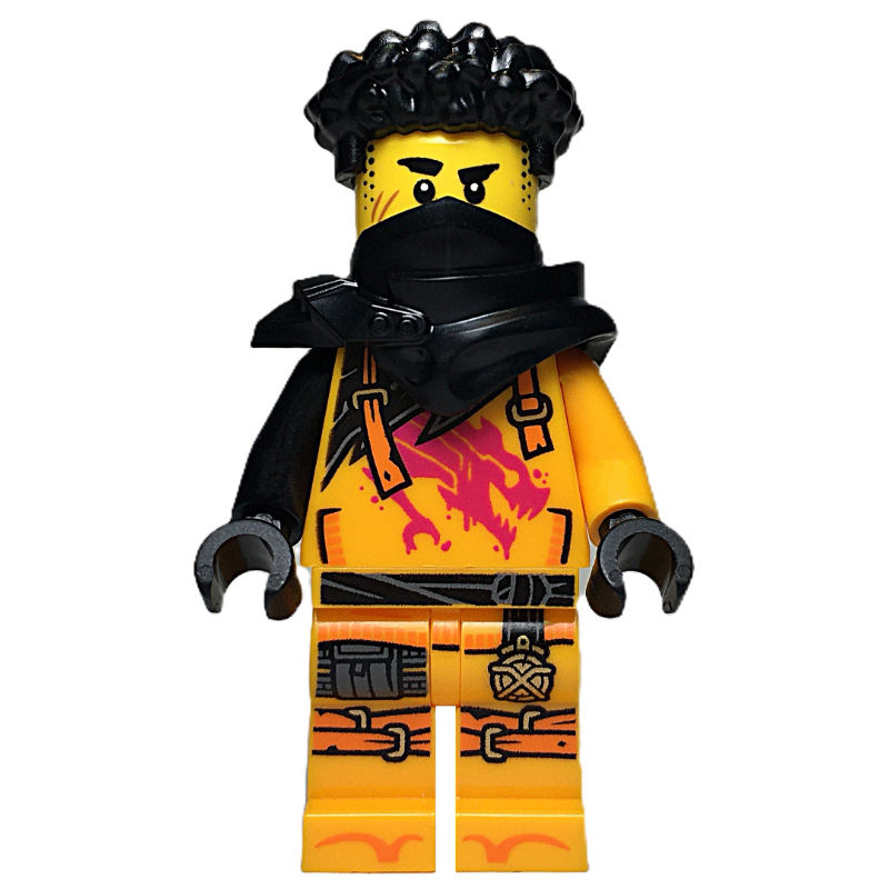 LEGO Arin, Black Shoulder Armor and Mask, Hair (fig-016450)