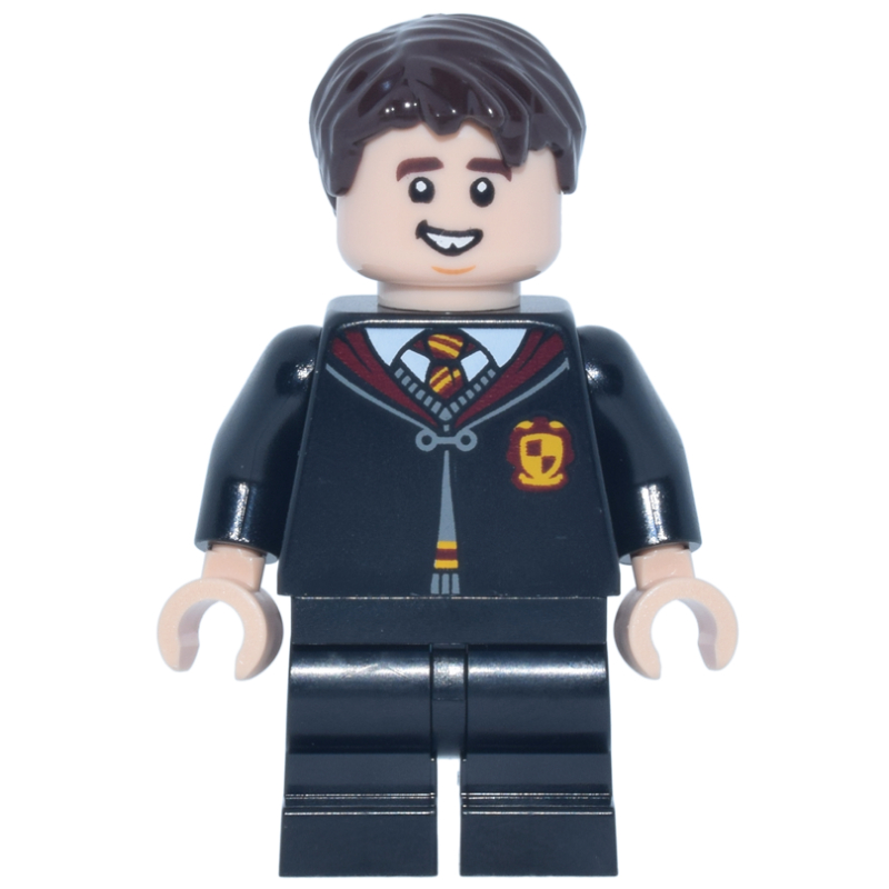 LEGO Neville Longbottom, Gryffindor Robes, Short Legs, Happy (fig-016460)