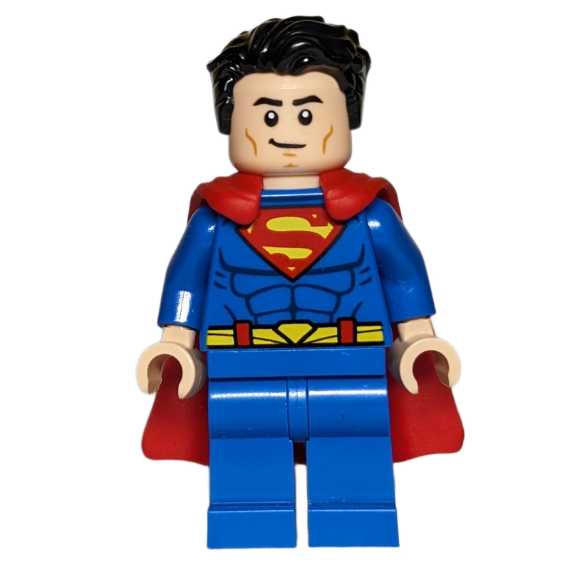 LEGO Superman, Plain Legs, Rubber Cape (fig-016514)