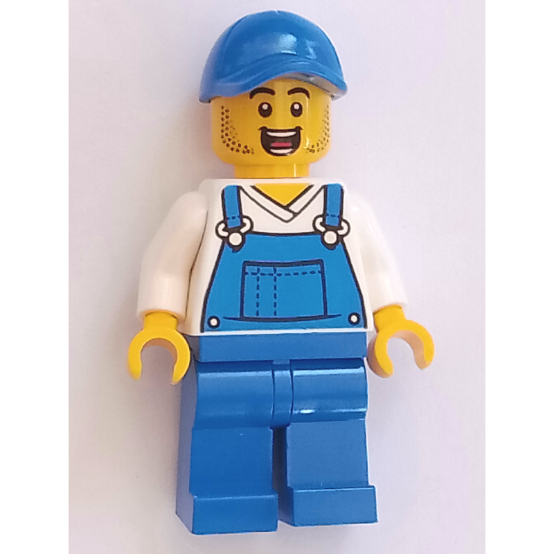 LEGO Blue Overalls, Blue Cap (fig-016517)