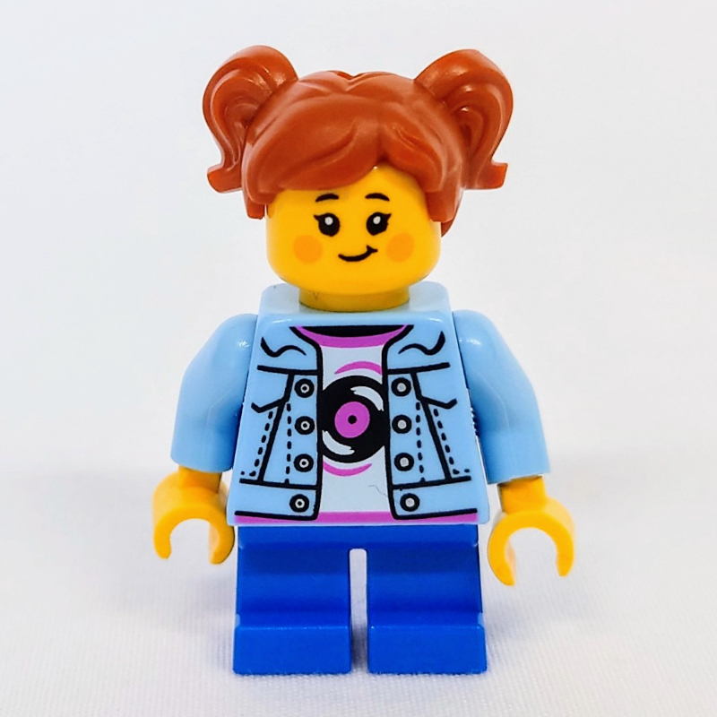 LEGO Kid, Bright Light Blue Torso, Blue Legs, Dark Orange Hair (fig-016580)