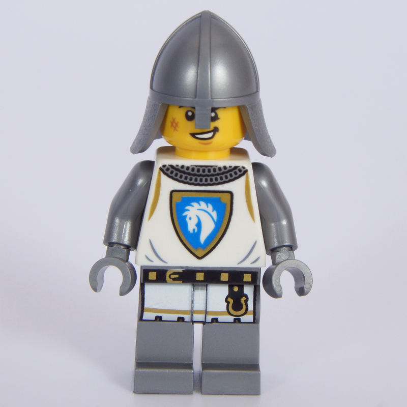 LEGO Knight, White Tunic, Helmet (fig-016596)