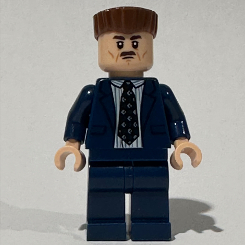 LEGO J. Jonah Jameson, Dark Blue Suit, Reddish Brown Hair (fig-016617)