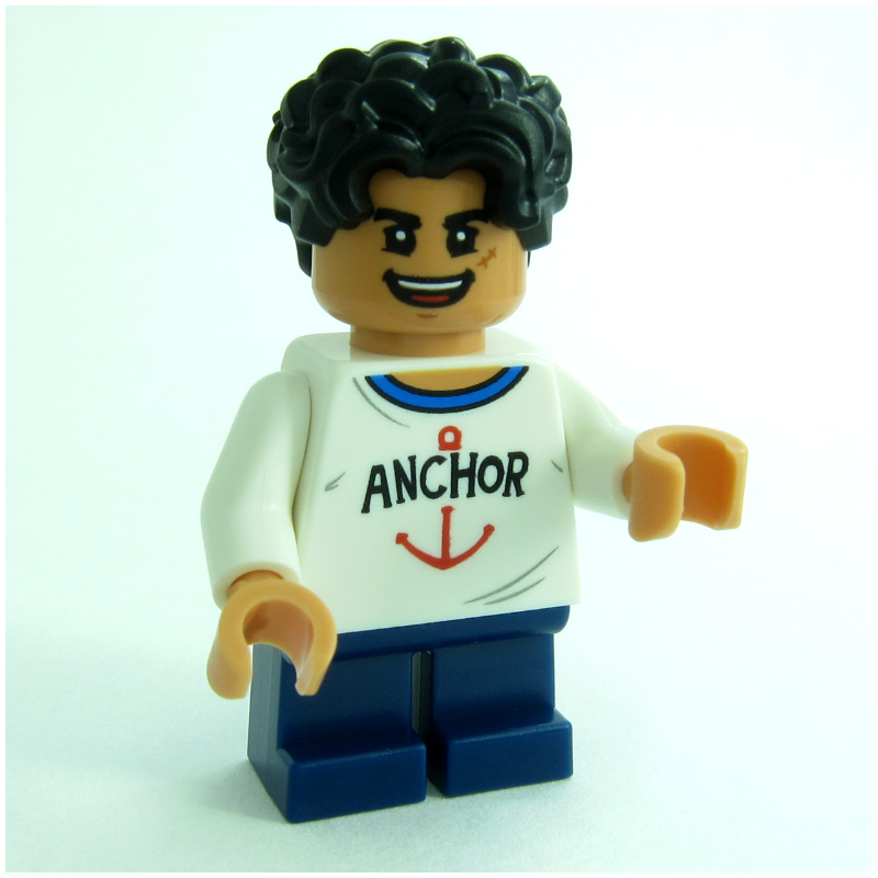 LEGO Monkey D. Luffy, Short Legs, Open Mouth Smile (fig-016643)