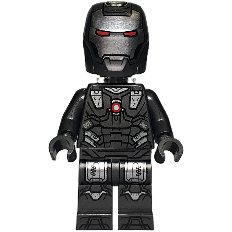 LEGO War Machine, Trans-Clear Neck Bracket, Pearl Titanium Hands (fig-016655)