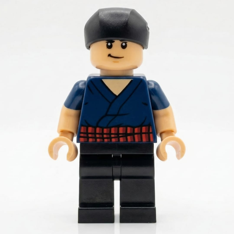 LEGO Roronoa Zoro, Blue Tunic, Hair (fig-016666)