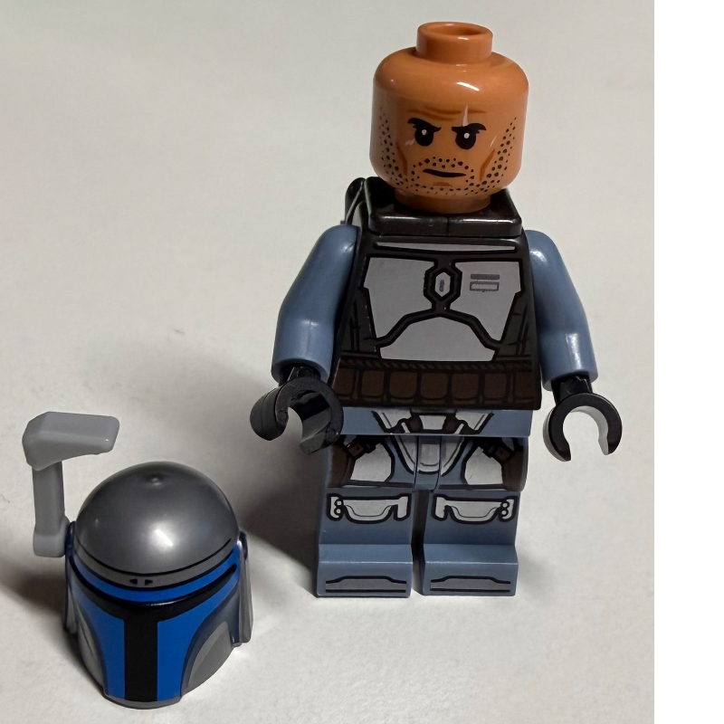 LEGO Jango Fett, Pearl Titanium Torso with Plain Arms, Black Helmet Print on Right-hand Site (fig-016670)