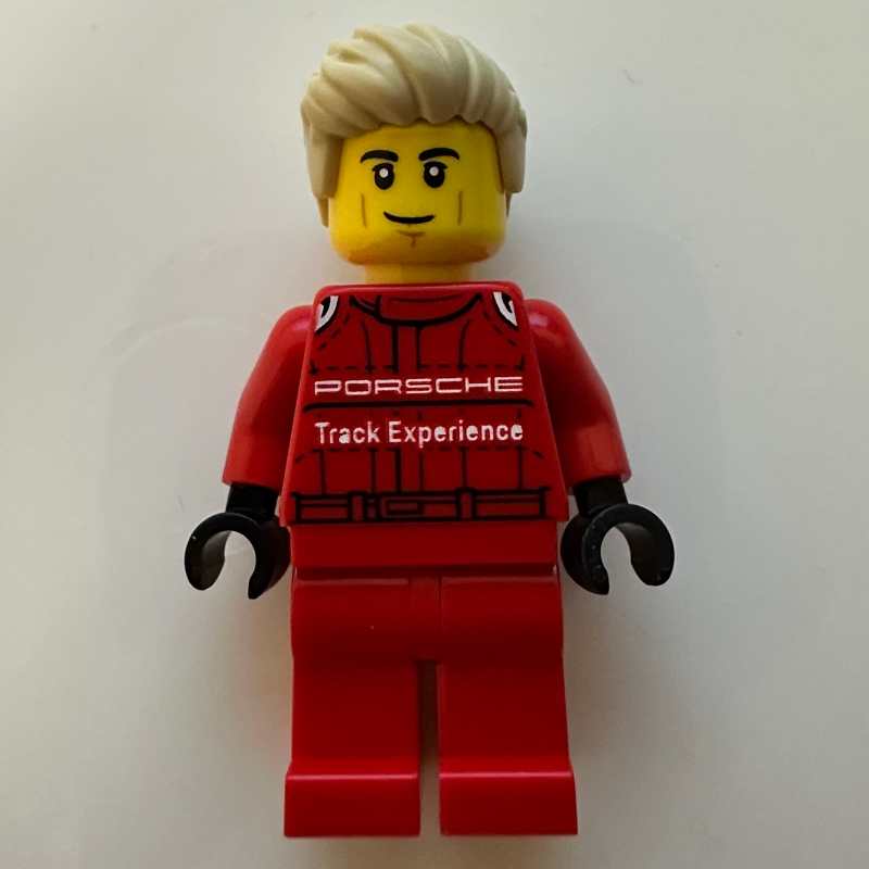 LEGO Porsche Driver, Red Racing Suit (fig-016687)