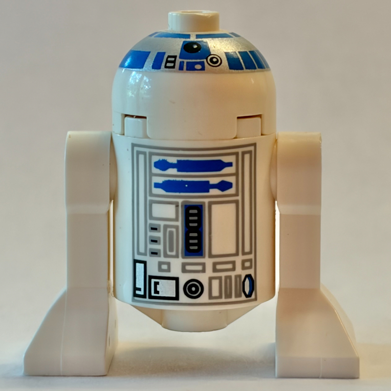 LEGO Astromech Droid, R2-D2, White 30367b Dome, 30361c Body (fig-016710)