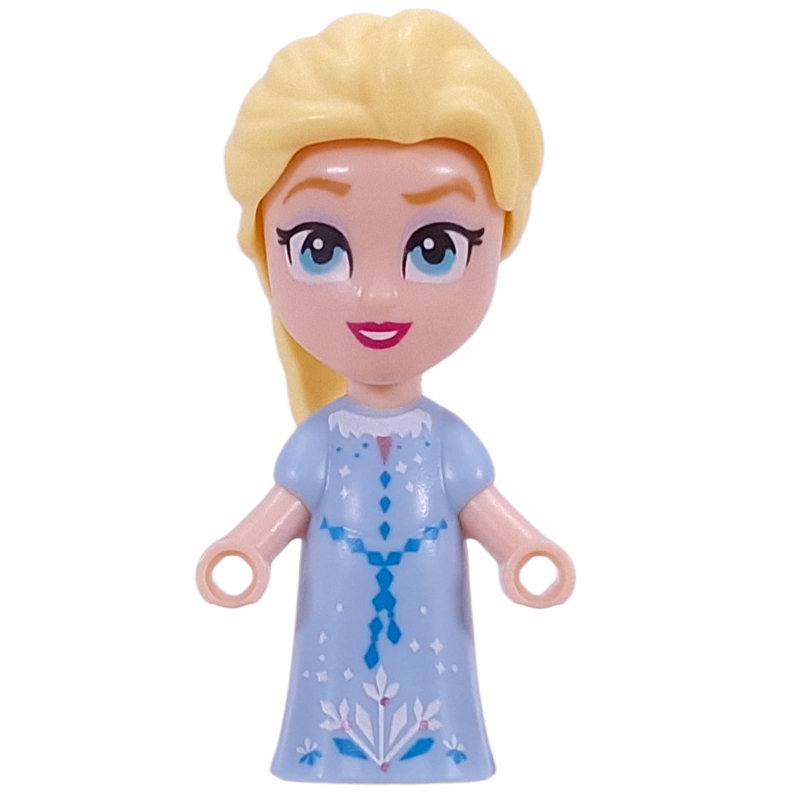 LEGO Elsa - Microdoll, Bright Light Blue Dress, Hair in Tail (fig-016732)