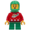 Elf - Red Torso, Green Legs, Space Helmet