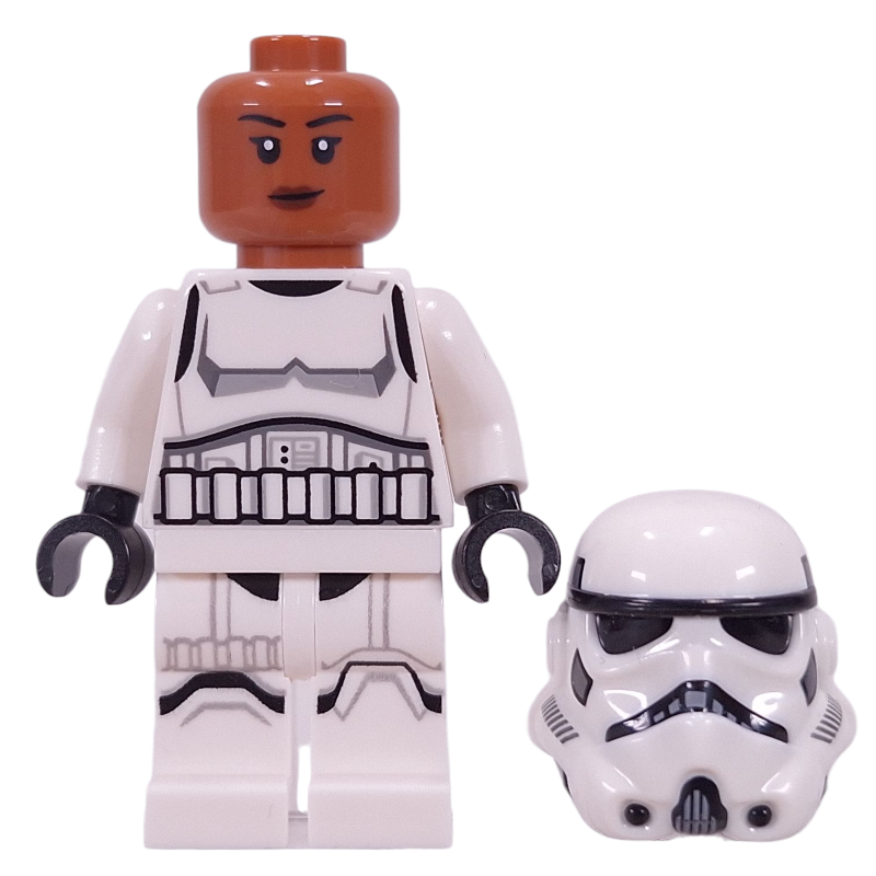 LEGO Stormtrooper, Sienna Brown Head, Female (fig-016899)