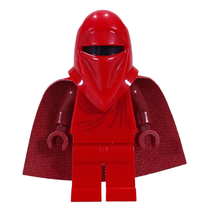 LEGO Royal Guard, Dark Red Hands, 19888 Cape, 28621 Head (fig-016918)