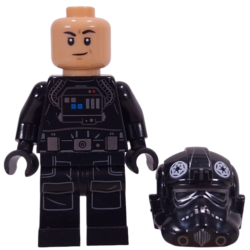 LEGO TIE Pilot, Printed Legs, Warm Tan Head (fig-016933)