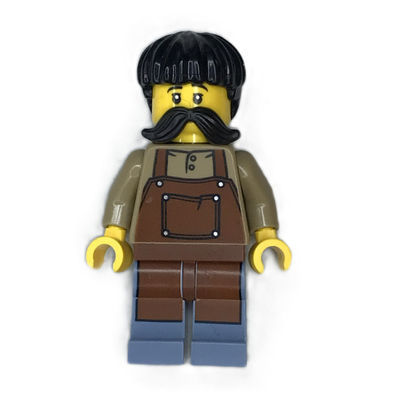 LEGO Fish Seller, Reddish Brown Apron (fig-016956)