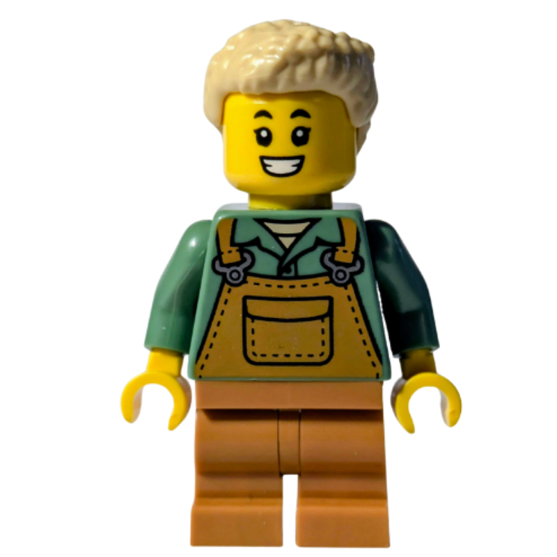 LEGO Elf, Sand Green Torso, Medium Nougat Legs, Tan Hair (fig-016971)