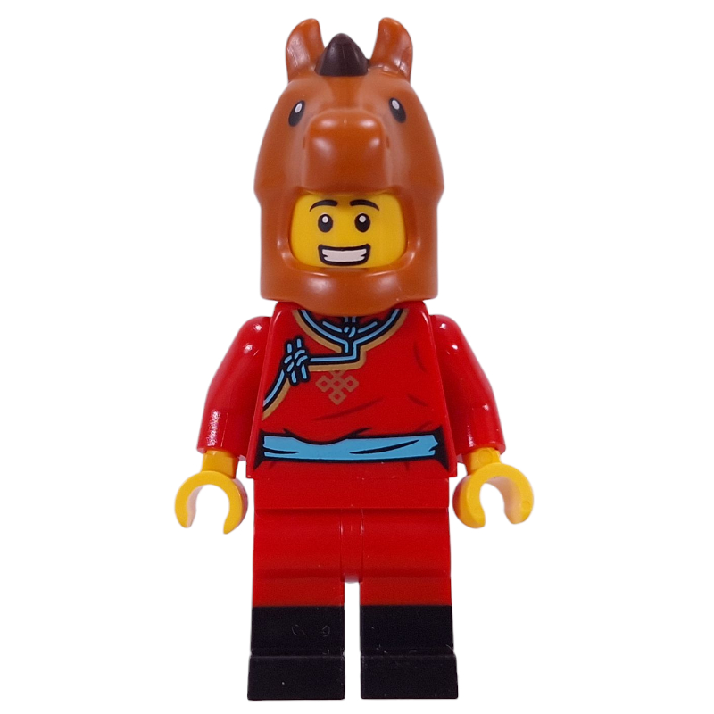 LEGO Horse Costume, Red Torso, Red/Black Legs (fig-017041)