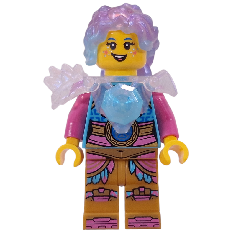 LEGO Izzie, Opal Trans-Clear Shoulder Armor, Crystal (fig-017079)