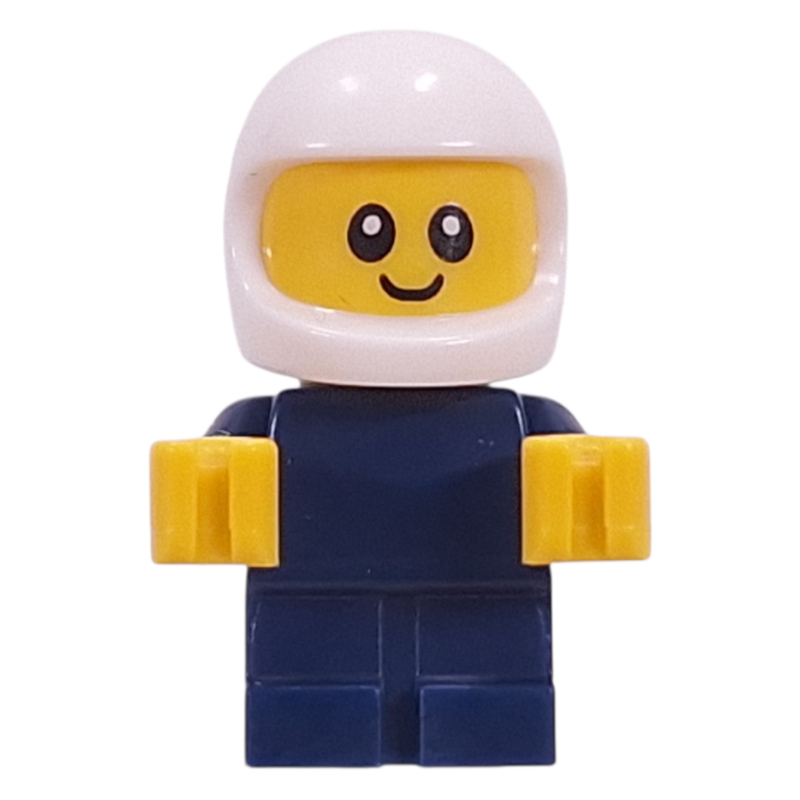 LEGO Baby, Racer, Dark Blue Body, White Helmet (fig-017086)