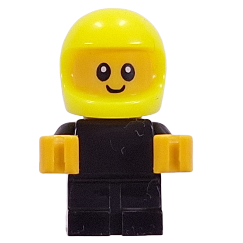 LEGO Baby, Racer, Black Body, Vibrant Yellow Helmet (fig-017087)