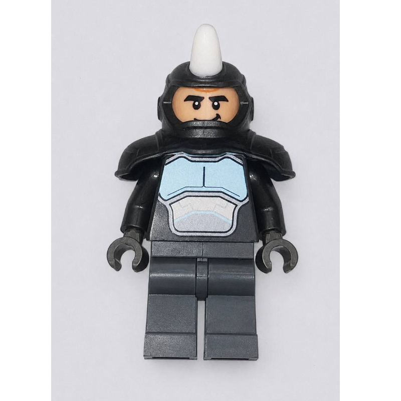 LEGO Rhino, White Horn, Metallic Blue Chest Plate (fig-017252)