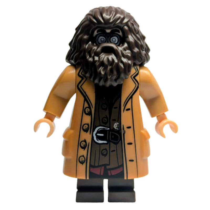 LEGO Rubeus Hagrid, Medium Nougat Overcoat, Arms with Pins (28621 Head) (fig-017262)