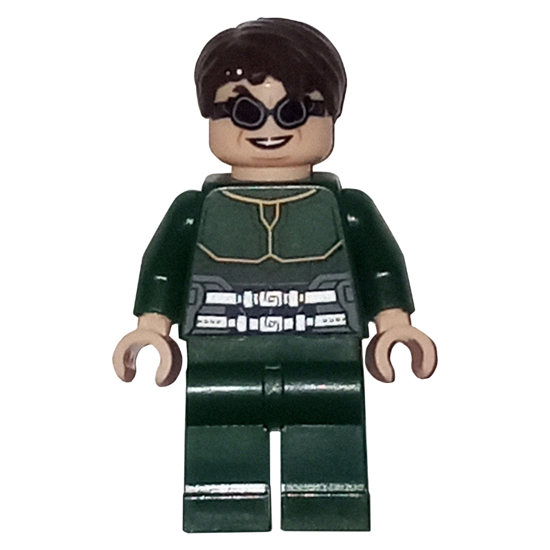 LEGO Dr. Octopus / Doc Ock, Dark Green Outfit, Black Goggles (fig-017273)