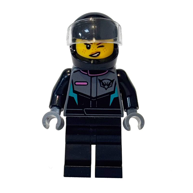 LEGO Pilot, Black Suit, Helmet (fig-017310)