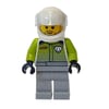 Race Driver, Lime Torso, Light Bluish Grey Legs, White Helmet