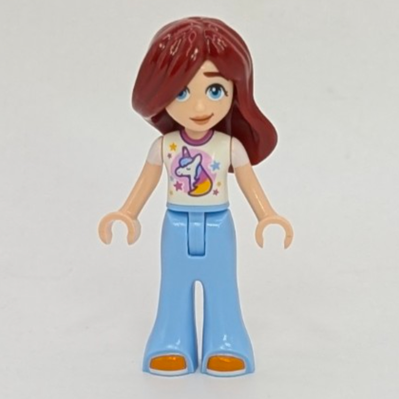 LEGO Paisley, White Top, Bright Light Blue Pants (fig-017328)