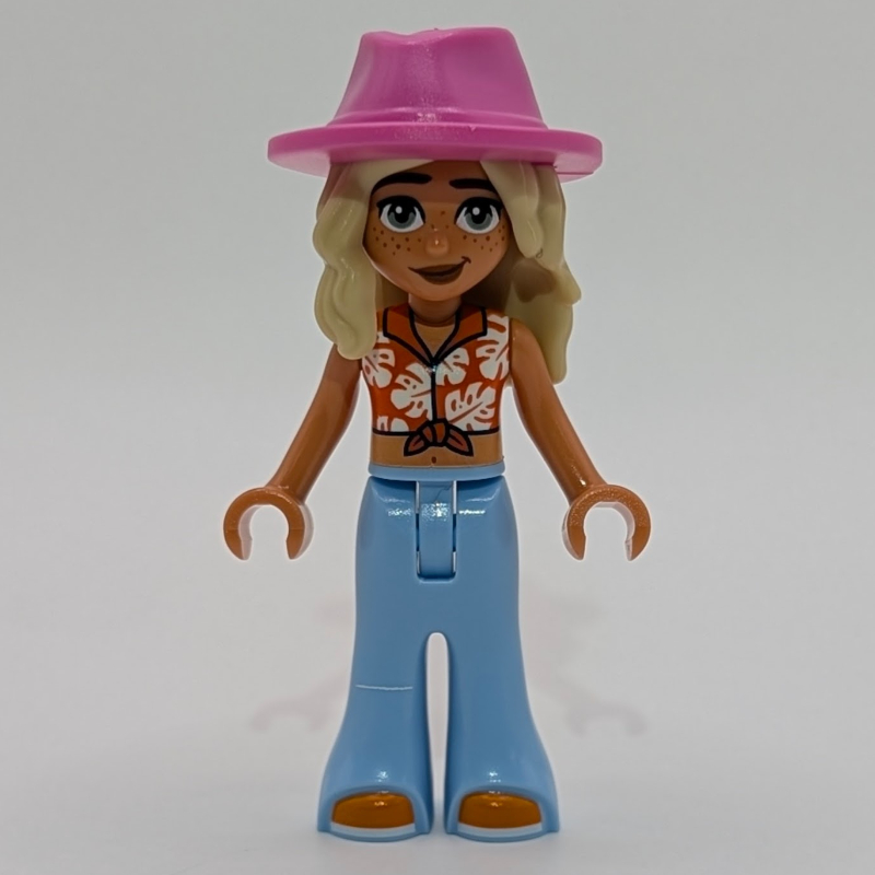 LEGO Sage, Reddish Orange Top, Bright Light Blue Pants (fig-017330)