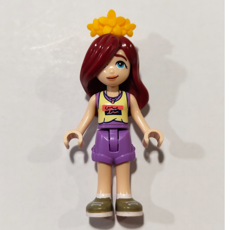 LEGO Paisley, Bright Light Yellow Top, Medium Lavender Skirt, Flowers (fig-017333)