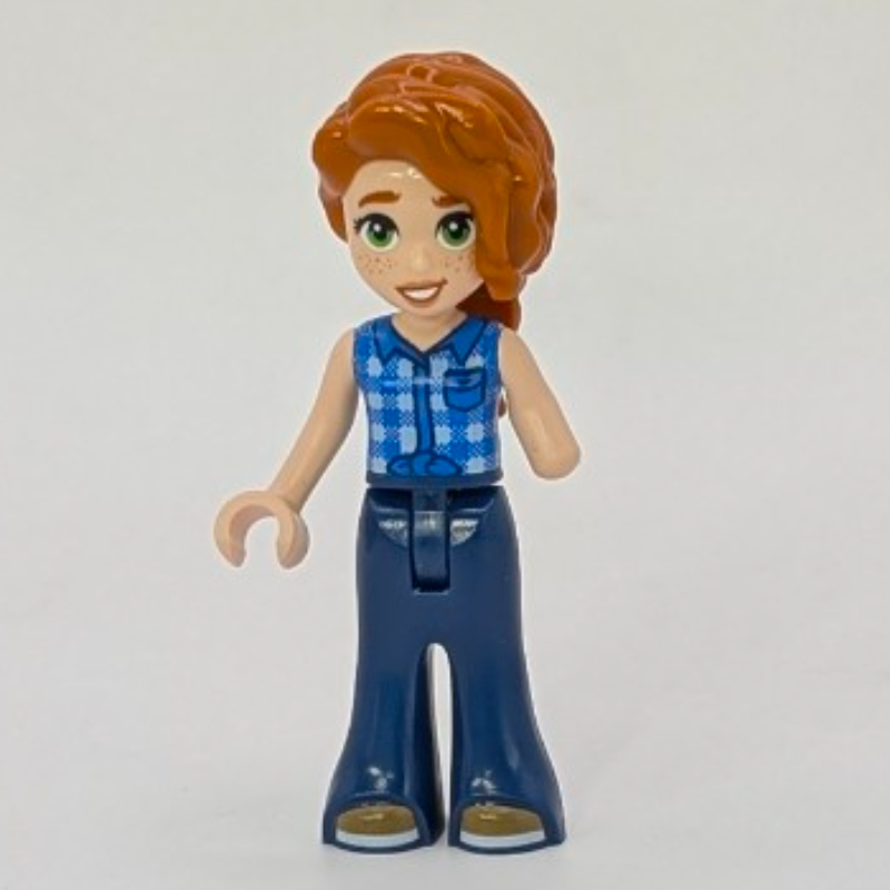 LEGO Autumn, Blue Plaid Shirt, Dark Blue Pants (fig-017334)