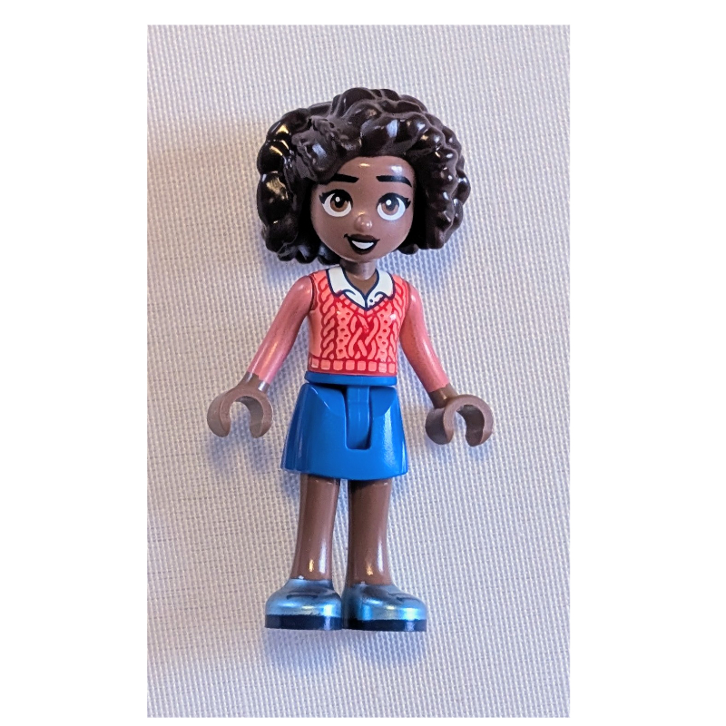 LEGO Aliya, Coral Top, Blue Skirt (fig-017335)