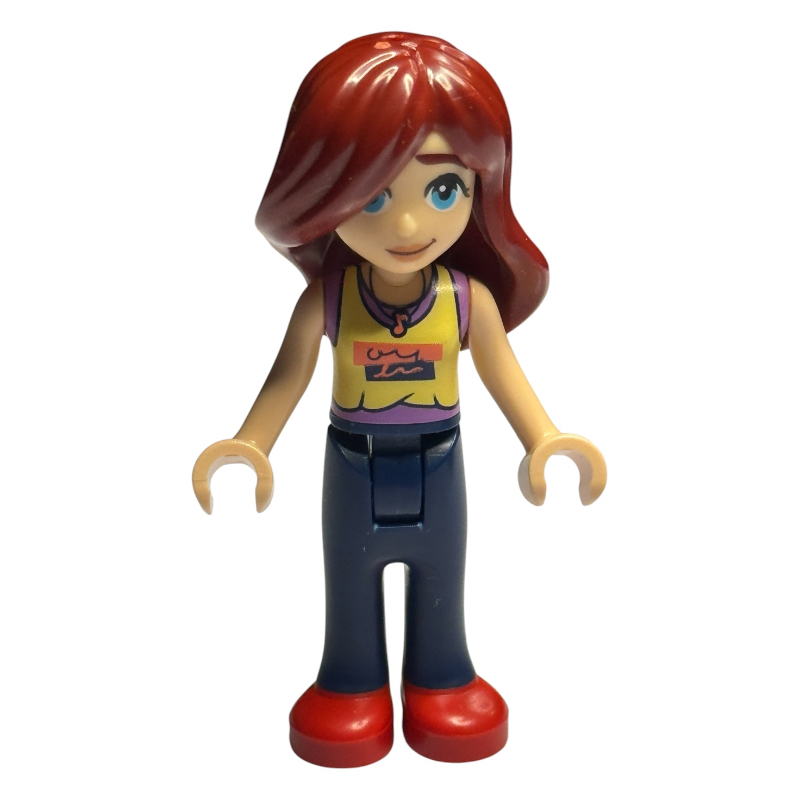 LEGO Paisley, Bright Light Yellow Top, Dark Blue Pant, Flowers (fig-017339)