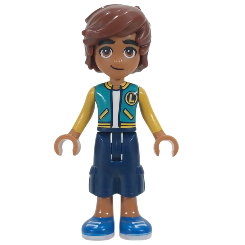 LEGO Leo, Dark Turquoise Jacket, Dark Blue Pants (fig-017348)
