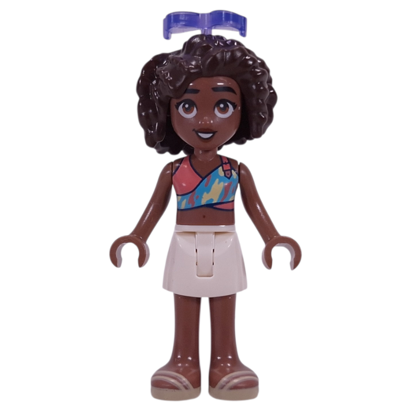 LEGO Aliya, Coral Top, White Skirt, Sunglasses (fig-017349)
