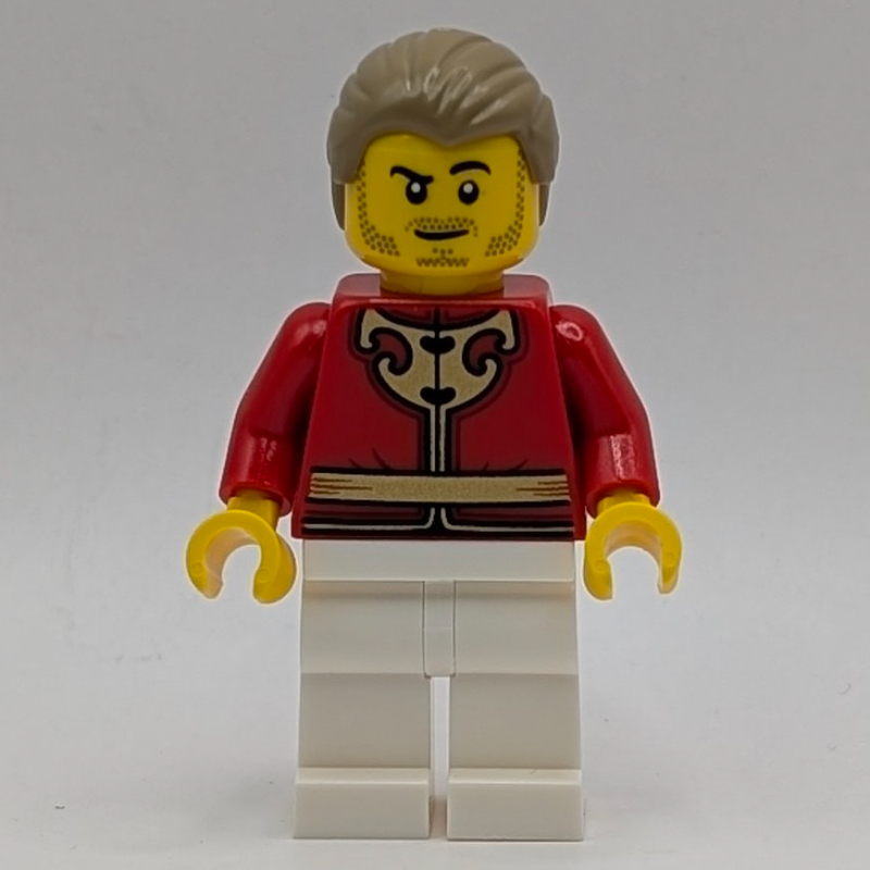 LEGO Dragon Operator, White Legs, Dark Tan Hair (fig-017371)
